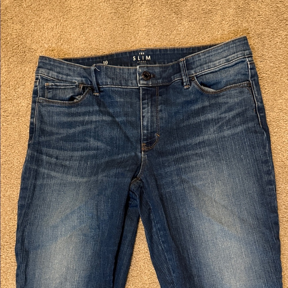 White House Black Market Women's Blue Ankle Jeans - Picture 2 of 9